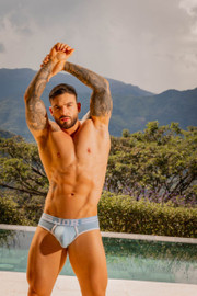 Men’s College Briefs – Athletic Comfort Underwear (Blue) by JOR