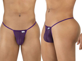 Men’s G-String – Sleek Bold Sculpting Sexy Underwear (Purple Mesh) by CandyMan