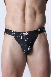 Men's VAUX Pulse Jockstrap – Black Star Print Athletic Jockstrap by CellBlock 13