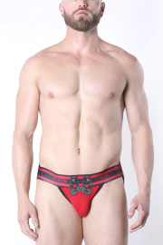 Men's Kennel Club Dark Pup Jockstrap – Limited Edition Athletic Jockstrap (Red) by CellBlock 13