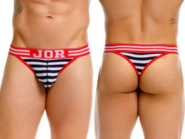 Men's Santorini Thong – Nautical Luxury Men's Underwear (Stripes) by JOR