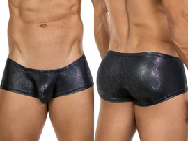 Men's Atlas Trunks – Metallic Textured Luxury Trunks (Black) by Clever