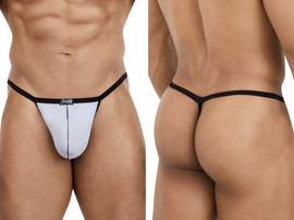 Men's G-String – Minimal Coverage Contoured Pouch Underwear (Gray) by Pikante