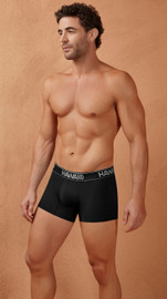 Men's Microfiber Trunks – Soft Supportive Everyday Underwear (Black) by HAWAI