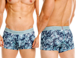 Men’s Tags Trunks – Bold Abstract Graphic Underwear (43-Blue) by Unico