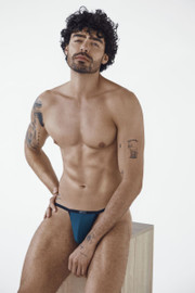 Men's Boreas Briefs – Sexy Minimal Pouch Underwear (Petrol Blue) by Clever