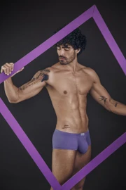 Men's Cronos Trunks – Enhancing Low-Rise Designer Underwear (Lilac) by Clever