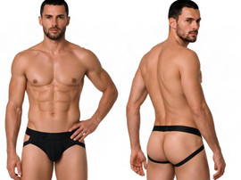 Men’s Jockstrap – Bold Sexy Supportive Underwear (Black) by CandyMan