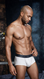 Men's Microfiber Briefs – Athletic Support Underwear (White) by Xtremen