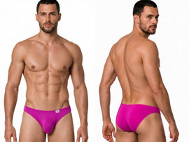 Men’s Bikini – Sleek Low-Rise Minimal Coverage Underwear (Magenta) by CandyMan
