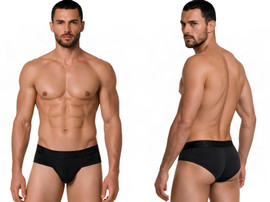 Men’s Briefs – Sleek Supportive Everyday Underwear (Black) by CandyMan