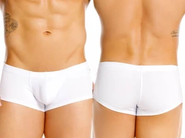 Men’s Invisible Trunks – Low-Rise Stretch Trunks with Contoured Pouch (White) by JOR