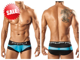 1555* PPU Men's Wave Brief Color Black