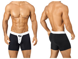 1325* PPU Men's Tuxedo Boxer Brief Color Black-White