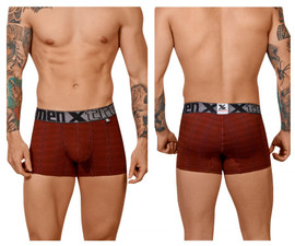 51451C Xtremen Men's Geometric Jacquard Trunk Color Red