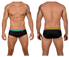 99449* CandyMan Men's Rainbow Pride Briefs Color Black