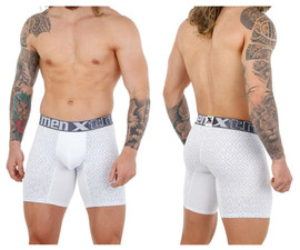 51461 Xtremen Men's Cotton Boxer Briefs Color White