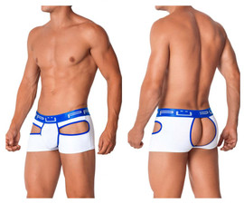 2104 PPU Men's Open Back Trunks Color White