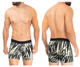 42172 Hawai Men's Printed Microfiber Trunks Color Military Green