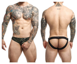 DMBL01* MaleBasics Men's Dngeon Cock-Ring Jockstrap Color Army