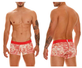 23050100119 Unico Men's Pompa Trunks Color 63-Coral