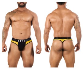 BW2023102 BiteWear Squeeze Papaya Thong Color Yellow