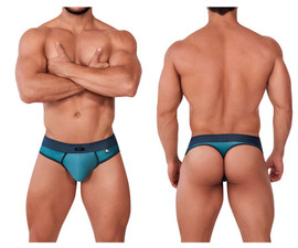 91150 Xtremen Men's Destellante Thong Color Silver-Blue