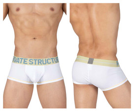 MOUX4103 Private Structure Men's Mo Lite Mid Waist Trunks Color White