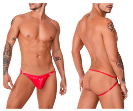 99741 CandyMan Men's Gloss Jockstrap Color Red