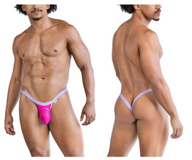 99841 CandyMan Men's Mesh Thong Color Hot Pink