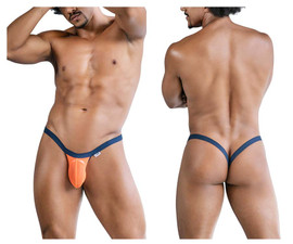 99841 CandyMan Men's Mesh Thong Color Orange