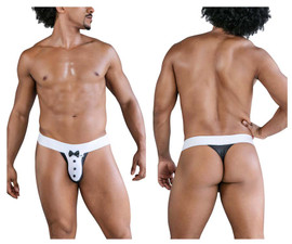 99846 CandyMan Men's Tuxedo Thong Color Black
