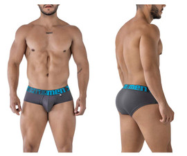 41316 Xtremen Men's Microfiber Briefs Color Gray