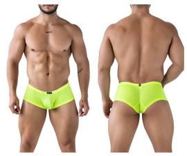 91228 Xtremen Men's Microfiber Trunks Color Neon Green