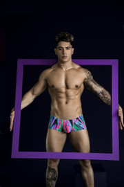 1828 Pikante Men's Abstract Trunks Color Green 1828 Pikante Men's Abstract Trunks Color Green