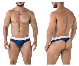 91241 Xtremen Men's Microfiber Thong Color Dark Blue