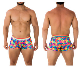 91173* Xtremen Men's Printed Trunks Color Cubes 91173* Xtremen Men's Printed Trunks Color Cubes