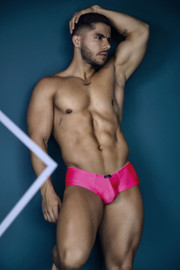 91234 Xtremen Men's Microfiber Trunks Color Fuchsia 91234 Xtremen Men's Microfiber Trunks Color Fuchsia