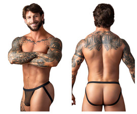 388-11C MalePower Men's Fishnet Jockstrap Color Black
