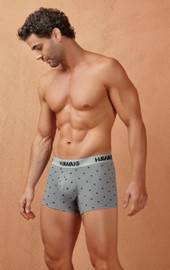 42571 Hawai Men's Cotton Blend Trunks Color Gray