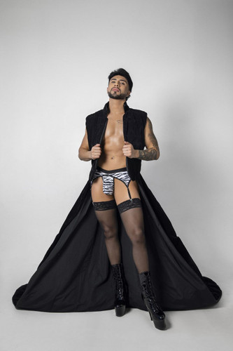 99881 CandyMan Men's Zebra Print Thong and Garter