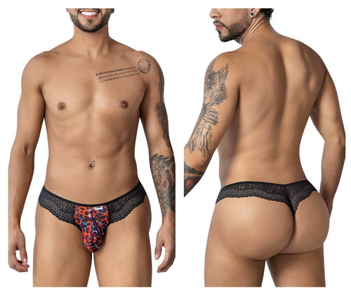 99887 CandyMan Men's Leopard Print Thong
