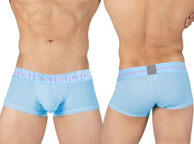 MOUX4103 Private Structure Men's Mo Lite Mid Waist Trunk Color Blue