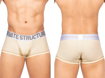 MOUX4103 Private Structure Men's Mo Lite Mid Waist Trunk Color Cream