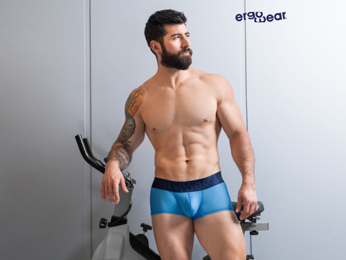 Men’s MAX BOLD SE Trunks – Sleek Bold Sculpting Sexy Underwear (River Blue) by ErgoWear