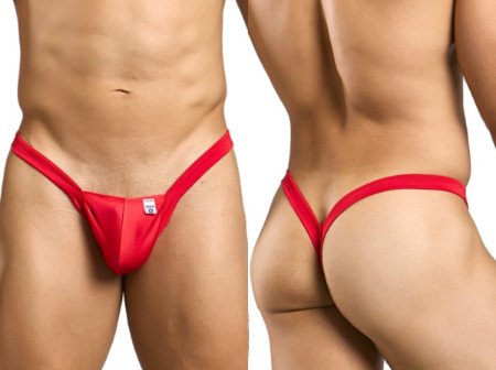 Men’s Y Buns Thongs – Sleek Bold Sculpting Sexy Underwear (Red) by MaleBasics