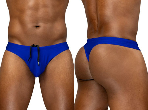 Men’s X4D SW Swim Thong – Sleek Bold Sculpting Sexy Swimwear (Skydiver) by ErgoWear