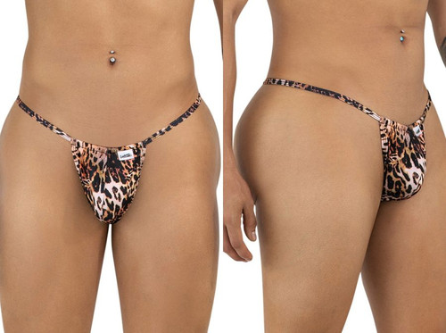 Men’s G-String – Sleek Bold Sculpting Sexy Underwear (Animal Print) by CandyMan
