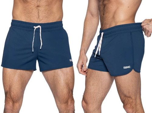 Men’s Track Short – Lightweight Athletic Performance Shorts (Navy) by BIKE Athletic