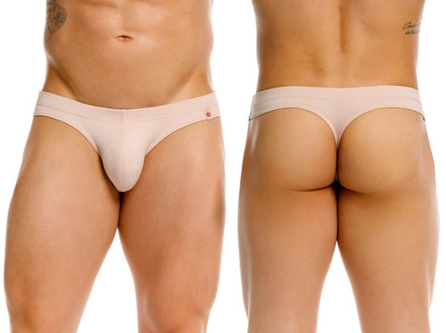 Men's Invisible Thong – Invisible Luxury Men's Thong Underwear (Beige) by JOR